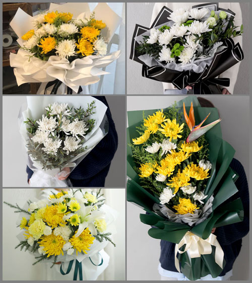 山西忻州静乐县辛村乡白事花束代送